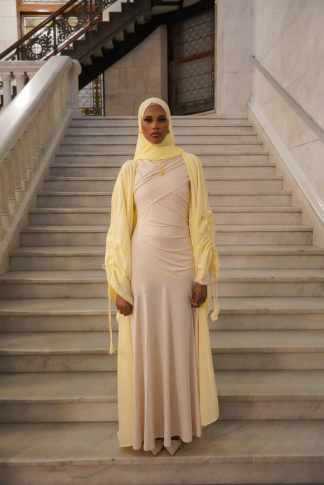 Lujain Abaya | Butter yellow Rihla Lujain Abaya | Butter yellow Rihla